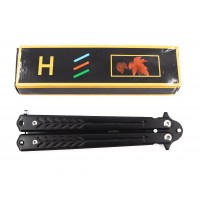 H-908 Ножик складной (21 см) Бабочка (Черный) (Nev)