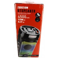 ZQS-6210 Колонка с USB+SD+радио+Bluetooth/ Микрофон в комплекте