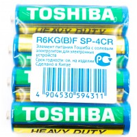 Батарейка Toshiba R6 AA Shrink 4 Heavy Duty 1.5V (4/40/200/1000)