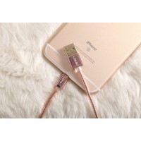 LS24 Двухсторонний металлический USB кабель Lightning" LDNIO"