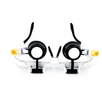 NO.9892RD Лупа очки бинокулярная с LED подсветкой 6x,9х,10х,16х,25х
