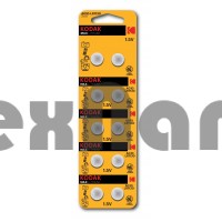 Батарейка Kodak G10/LR1130/LR54/389A/189 BL10 Alkaline 1.5V (10/100/1000)