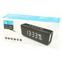 TG-174 Колонка с Bluetooth, USB/SD/FM/Часы/Термометр