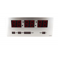 TL3515A-1 Электронные настольные, настенные часы /календарь/термометр (35х15х3)