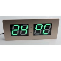 TL3513A-4 Электронные настольные, настенные часы /календарь/термометр (35х15х3)