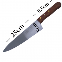 j-213 Нож повара столовый мясной  25cm 