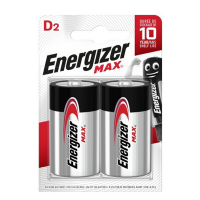 Батарейка MAX LR20,  Alkaline  1.5v Energizer (2/12)