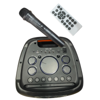 BTS-1387 10"х2 Мощная Колонка с USB+SD+радио+Bluetooth/ Микрофон в комплекте