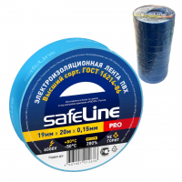 Изолента Safeline ПВХ 19мм*20м синий (10/200)