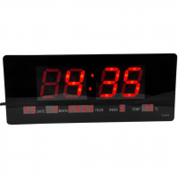 TL3511-1 Электронные настольные, настенные часы /календарь/термометр (35х15х3)