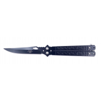 YF 611-1 Ножик складной (22 см) Бабочка ( Черный) (Nev)
