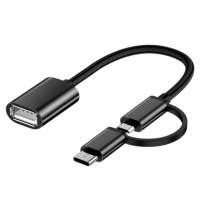 OTG 2В1 Кабель-адаптер USB 3.0 Micro USB Type-C