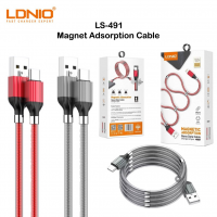 LS491 LDNIO USB Кабель MICRO 1000mm, дизайн магнитный