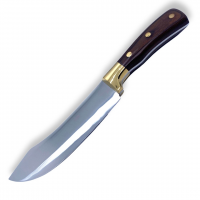 TA7  Золотой , Нож кухонный Дамасская сталь, длина лезвия 18X4 см