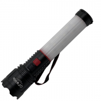 H-170 Аккумуляторный фонарь с зумом 8 режимов/ белый/синий/красный/ магнитный