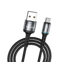 MX-45M MIVO Дата-кабель Micro USB 2.4A 1000mm нейлоновая оплетка 