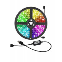 RGB-5050 USB Лента цветная ,управление через приложение, 5 метров
