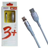 MR360m USB кабель магнитный Micro Силиконовый 1200mm