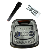KTS-1782 8"х2 Мощная Колонка с USB+SD+радио+Bluetooth/ Микрофон в комплекте