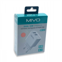 MP-228 Mivo Сетевое зарядное устройство 2 USB 2.4A