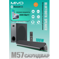 M57 Беспроводной Саундбар MIVO мощностью 100 Вт,USB, AUX