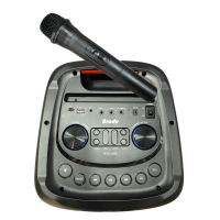 BTS-1388 8"х2 Мощная Колонка с USB+SD+радио+Bluetooth/ Микрофон в комплекте