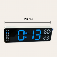 X5503 Настольные электронные часы / температура / дата / влажность, синие