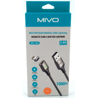 MX-90L Mivo USB Кабель Lightning магнитный 2.4A 1000mm