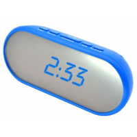 VST-712Y-5 Электронные сетевые часы ( свечение синий, корпус синий )
