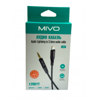 MX-A3 Аудио кабель iPhone Lightning на AUX 3.5 jack 1.2м Mivo