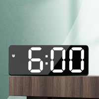 X0712L Белые Настольные электронные часы, с подсветкой ,будильник, температура