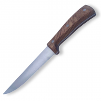 TA502 Нож кухонный Дамасская сталь, длина лезвия 18 см. с деревянной ручкой