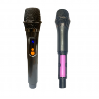 BTS-1908 Беспроводная Bluetooth колонка, два беспроводных аккумуляторных микрофона