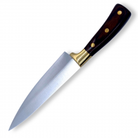 TA8 Золотой (Повар) , Нож кухонный Дамасская сталь, длина лезвия 20X5 см