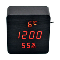 VST-872S Настольные электронные часы, с термометром и влажностью