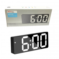 X0712L Белые Настольные электронные часы, с подсветкой ,будильник, температура