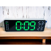 X5503 Настольные электронные часы / температура / дата / влажность, зеленые