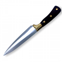 TA203 Золотой , Нож кухонный Дамасская сталь, длина лезвия 16X3 см.