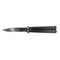 H-908 Ножик складной (21 см) Бабочка (Черный) (Nev)