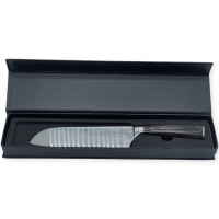 Нож кухонный Дамасская сталь, длина лезвия 18x4.5 см.