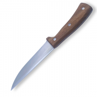 TA502 Нож кухонный Дамасская сталь, длина лезвия 18 см. с деревянной ручкой