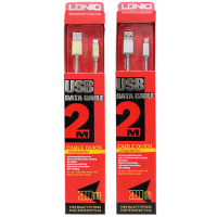 LS17  "LDNIO" USB кабель Lightning, длина 2000mm ( В оплетке) 