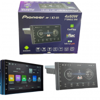K7-01 Pioneer Атомагнитола 1-дин 7" Экран / Android 12 / 2+32GB / GPS / WI-FI
