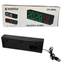 DS-3818L Электронные настенные, настольные часы с температурой и влажностью