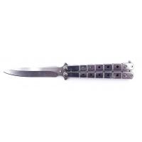 YF 610B Ножик складной (22 см) Бабочка ( Серебристый) (Nev)