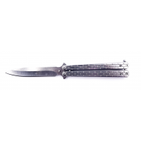YF 608B Ножик складной (22 см) Бабочка ( Серебристый) (Nev)