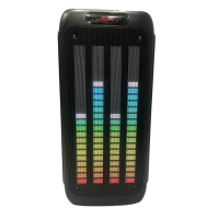 KTS-1755 8"х2 Мощная Колонка с USB+SD+радио+Bluetooth/ Микрофон в комплекте