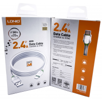 LS33 USB Кабель Type-C (Силиконовый) "LDNIO" 2.4A 2000mm