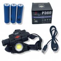 BL-8078-P360 Аккумуляторный налобный фонарь с зумом