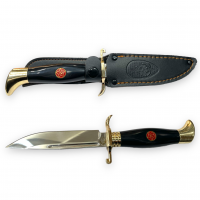 GD-1001 Нож Кортик 26 см ( Черный ) ( Кожаные ножны )
